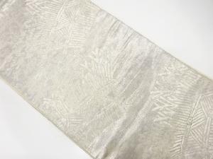 アンティーク　柴垣模様織出し袋帯（着用可）